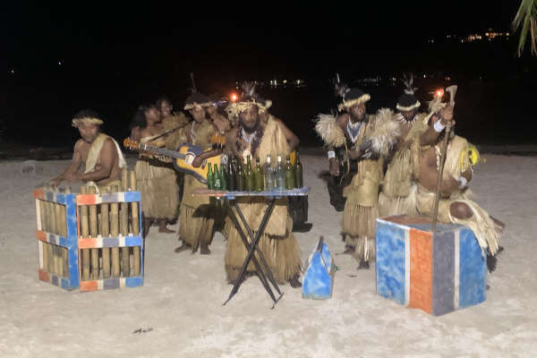 Vanuatu bamboo and bottle band