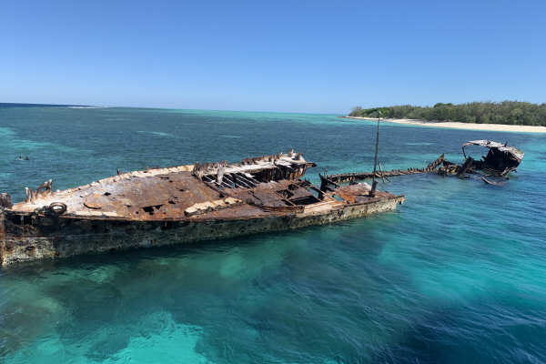 The wreck of the HMAS Protector